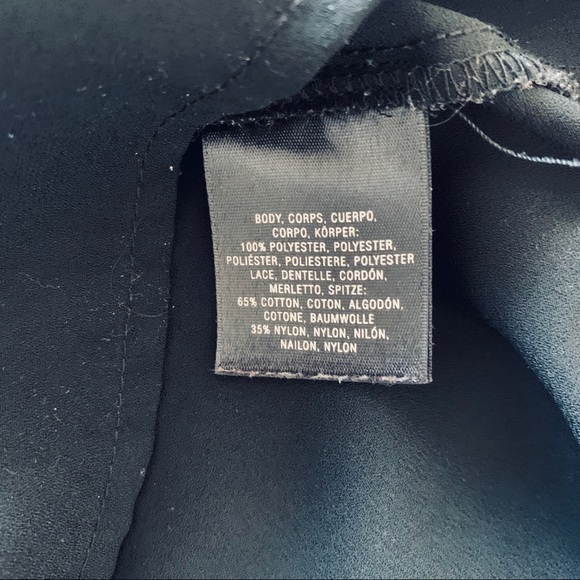 Maeve (Anthropologie) top black, lace detail SZ M - Picture 7 of 7